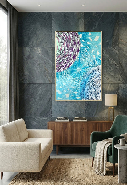 אדוארד אלמשי | Eduard Almashe, Supercreel on canvas attached to polygel, 74 by 52 cm