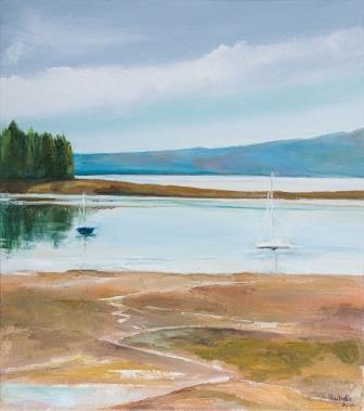 Rachelle Goldreich, oil on canvas, 63 by 56 cm