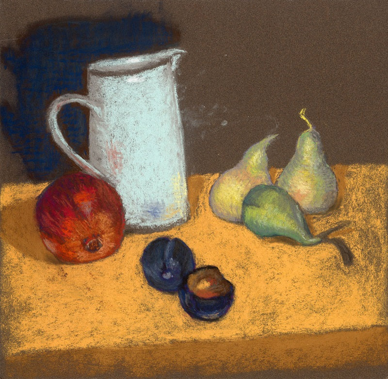 אלה שמעוני | Ella Shimoni, pastel on paper, 32 by 34 cm