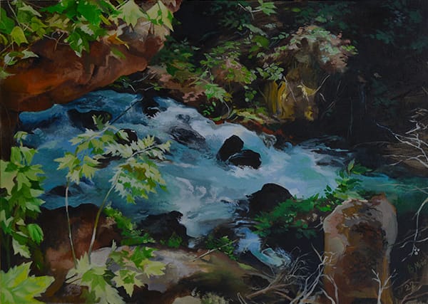 בלה מריאין  | Bella Meriin, Oil on canvas, 50 by 70 cm