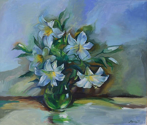 Bella Meriin , Oil on canvas, 60 by 70 cm