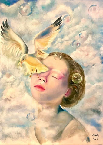 חופית גלב | Hofit Gelb, Oil on canvas, 70 by 50 cm