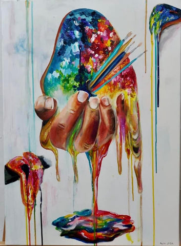 חופית גלב | Hofit Gelb, Oil on canvas, 70 by 50 cm