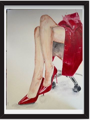 חופית גלב | Hofit Gelb, aquarelle on paper, 50 by 40 cm