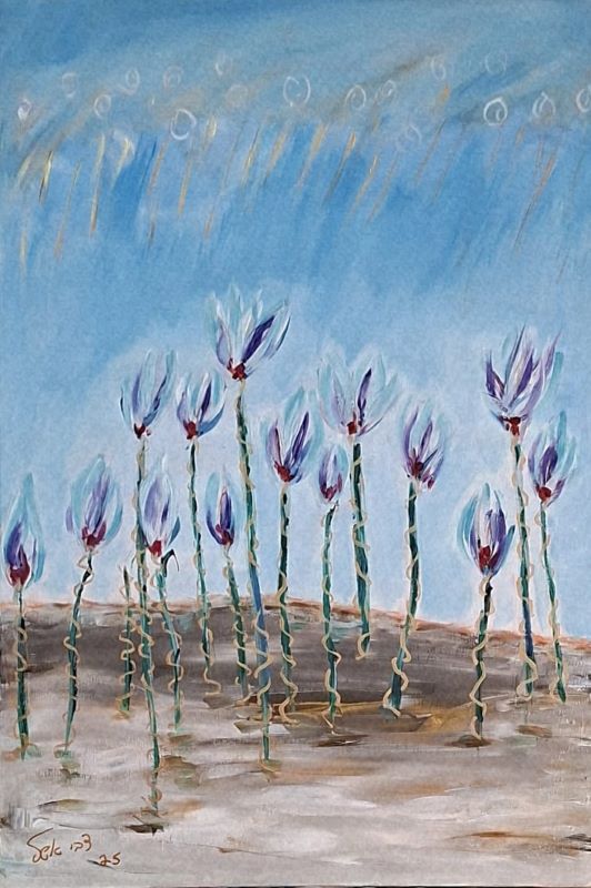 דבי אשל | Debbie Eshel,  Acrylic on canvas, 100 by 70 cm