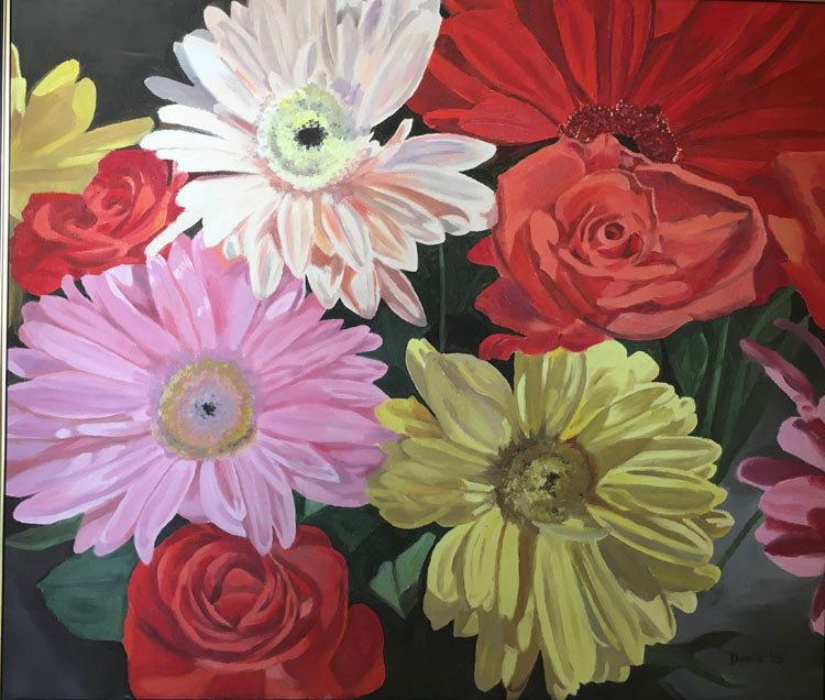 דינה לארי | Deena Lari, oil on canvas 60 by 70 cm