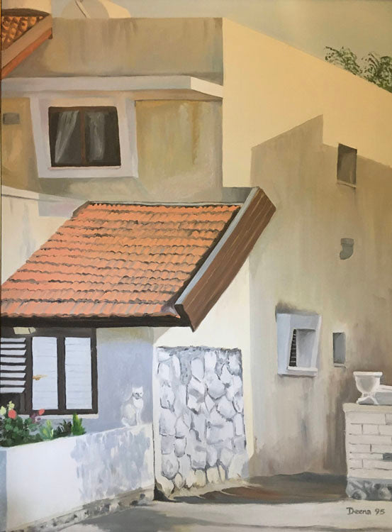 דינה לארי | Deena Lari, oil on canvas 80 by 60 cm