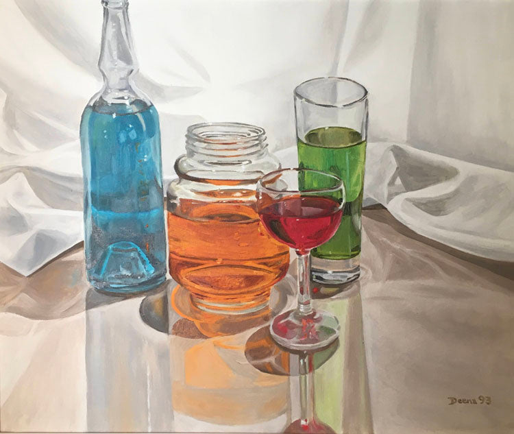 דינה לארי | Deena Lari, oil on canvas 50 by 60 cm
