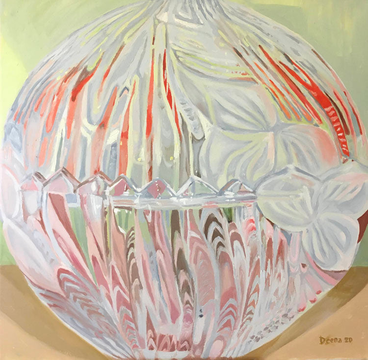 דינה לארי | Deena Lari, oil on canvas 50 by 50 cm