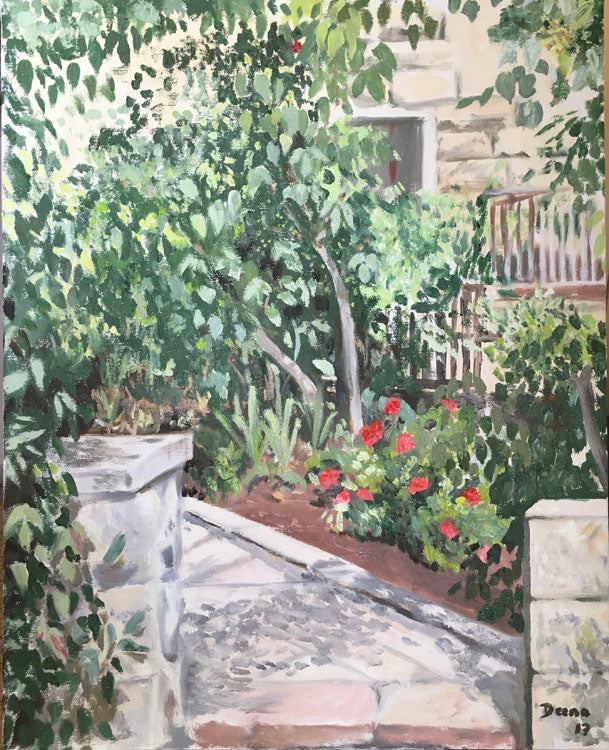 דינה לארי | Deena Lari, oil on canvas 50 by 40 cm