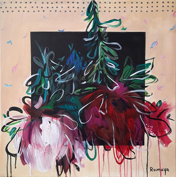 Romaya Puchman, Acrylic on canvas, 60 by 60 cm