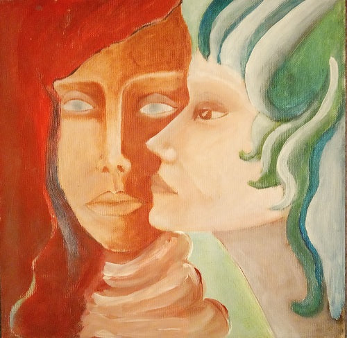 Nomi Berkowiz, Acrylic on canvas, 30 by 30 cm