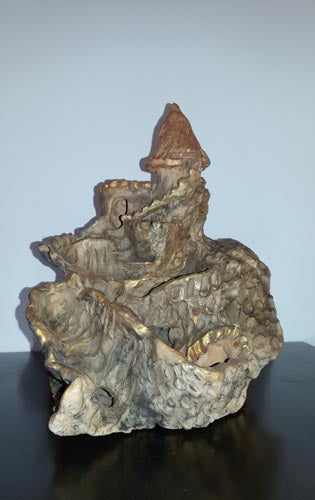 Hana Berger, Clay sculpture, height 32 cm