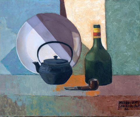 Lubov Meshulam Lemkovitch, oil on canvas, 50 by 60 cm