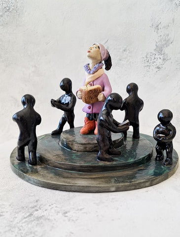 נטלי פלדמן | Nataly Feldman, clay sculpture, H 17 cm