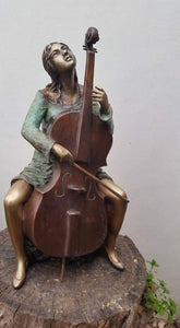 Elisheva Zabar,  bronze statue, H. 40 cm,