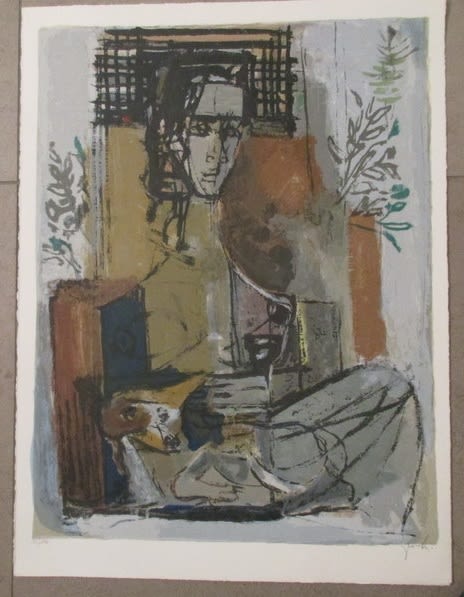 יחזקאל שטרייכמן, ליטוגרפיה, 50 על 67 ס"מ. חתום. ממוספר. לא ממוסגר