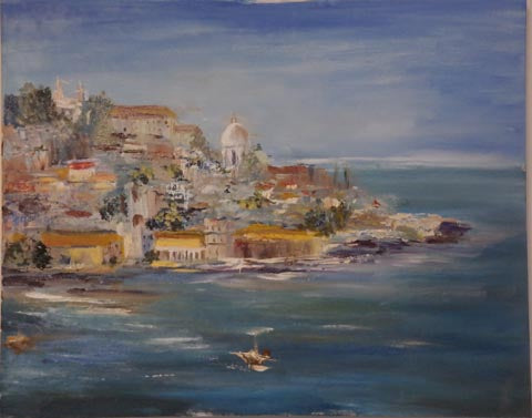 Yelena Falkovsky, oil on canvas, 40 by 50 cm