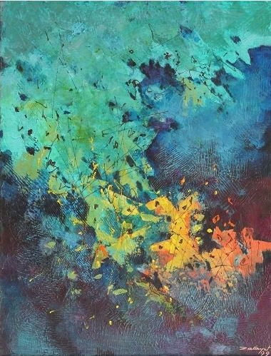 Zalayet Nessim, acrylic on canvas, 65 by 50 cm