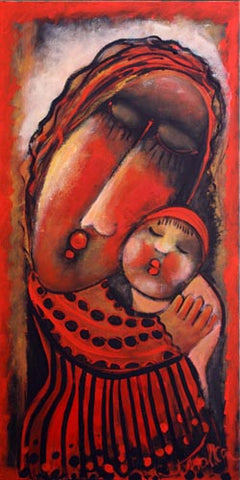 Malka Tsentsiper, Acrylic on canvas, 100 by 50 cm