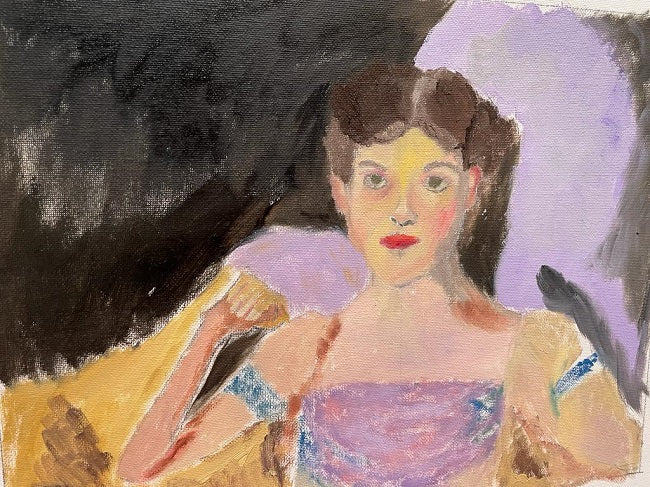 Merav Yedid Spielman - Oil on canvas, 45 by 35  cm
