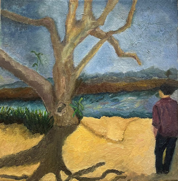 Anat Korat, oil on canvas, 30 by 30 cm