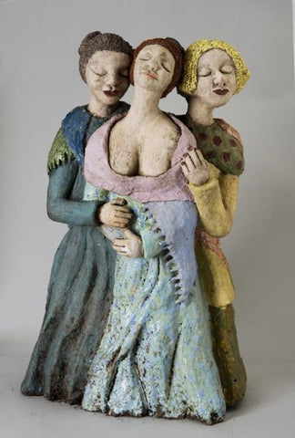 Yael Shavit,  Clay sculpture, Height 62 cm