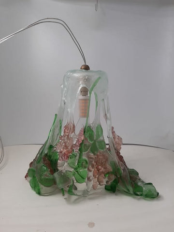 עדינה דולב | Adina Dolev,  fusing glass , lampshade - diameter: 21 cm, height: 20 cm