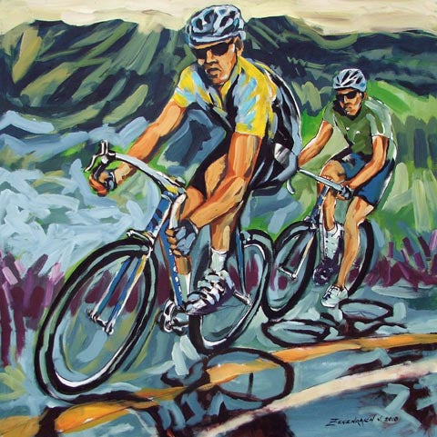 Valerie Zegenraich, Acrylic on canvas, 100 by 100 cm