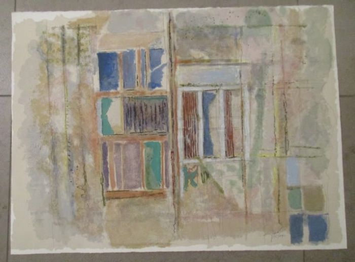 יחזקאל שטרייכמן, ליטוגרפיה, 50 על 67 ס"מ. חתום. ממוספר. לא ממוסגר