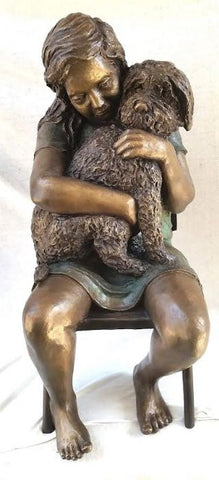 Elisheva Zabar,  bronze statue, H. 80 cm,