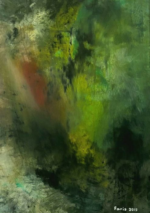 Faris Hamdan, acrylic on canvas, 70 by 50 cm
