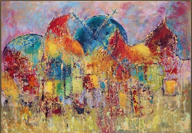 Malka Tsentsiper, Acrylic on canvas, 100 by 150 cm
