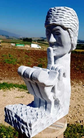 ישעיהו (שעיה) הלפרין | Ishayaho Halperin, marble, height 60 cm