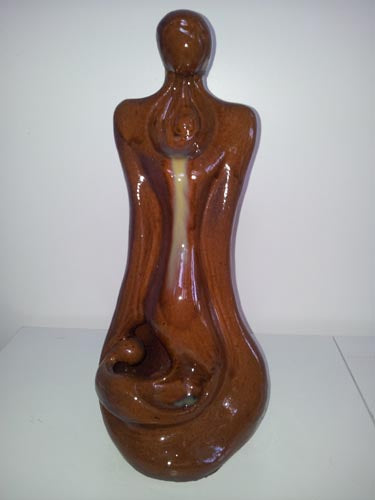 Shaul Elbaz, clay sculpture, Height:  25 cm,