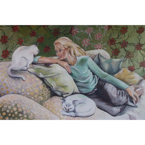 Liora Kolton, acrylic on canvas 80 by 120 cm