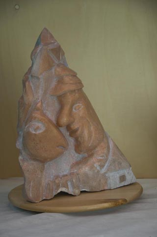 Aviva Berger, stone from Mongolia, height 60 cm