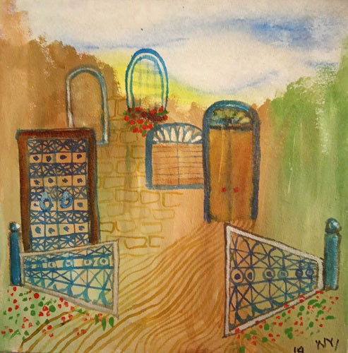 Nomi Berkowiz, Acrylic on canvas, 30 by 30 cm