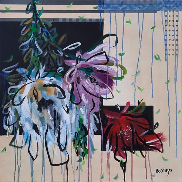 Romaya Puchman, Acrylic on canvas, 60 by 60 cm