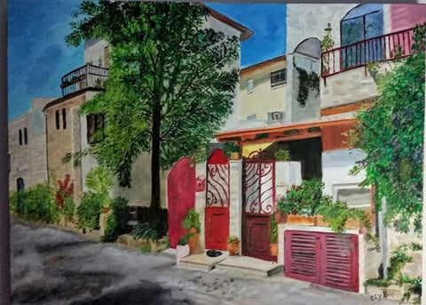 אתי גנור בריטברד | Ety Ganor Brietbard, oil on canvas, 60 by 80 cm