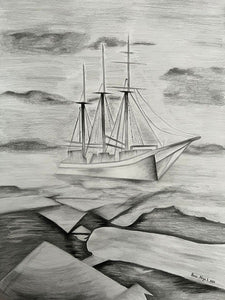 Rosie Atiya Eliyahu , drawing pencils on paper, 69.5 by 50 cm,