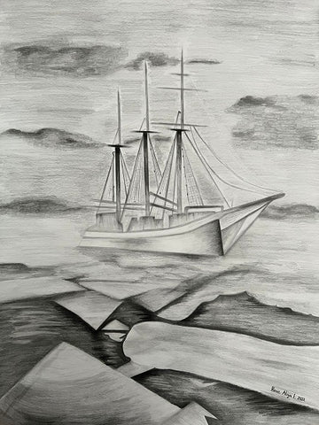 Rosie Atiya Eliyahu , drawing pencils on paper, 69.5 by 50 cm,