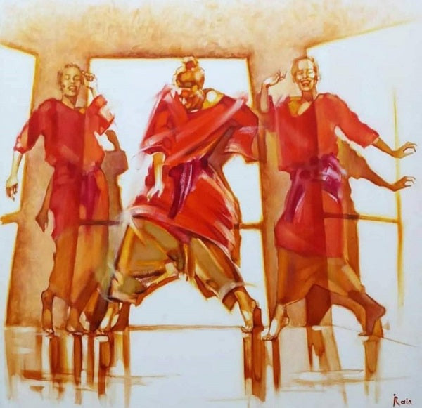 Irena Rain, oil on canvas, 80 by 80 cm
