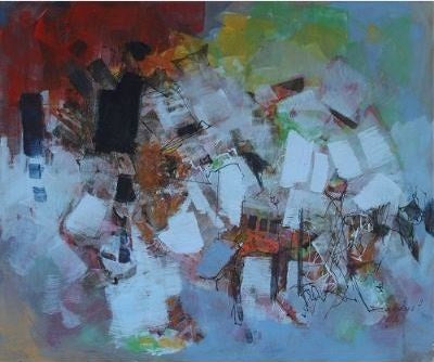 זלאיט נסים | Zalayet Nessim, acrylic on canvas, 60 by 73 cm