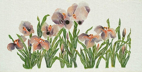 נירה שורץ | Nira Schwartz, Print catazuma natural pigments on canvas, 36 by 74 cm