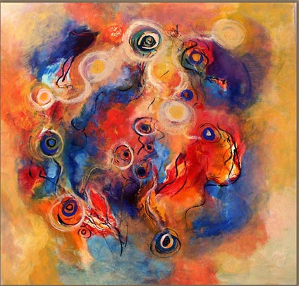 Malka Tsentsiper, Acrylic on canvas, 130 by 130 cm
