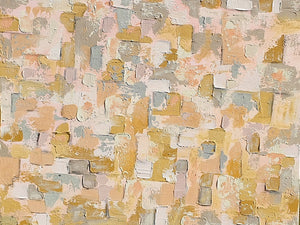 עדי כפיר | Adi kfir - Yellow Mint Art, Acrylic and sea sand on canvas, 80 by 100 cm | ציור מקורי