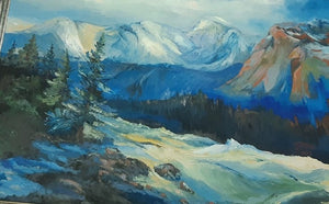 חנה רביב | Hana Raviv, oil on canvas, 96 by 123 cm