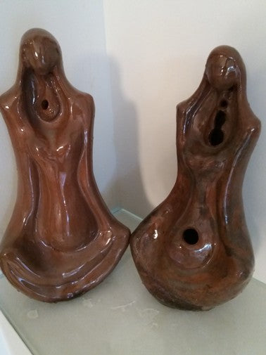 Shaul Elbaz, clay sculpture, Height:  36 cm,