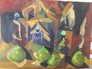 מירב ידיד שפילמן  | Merav Yedid Spielman, oil on canvas, 40 by 60  cm